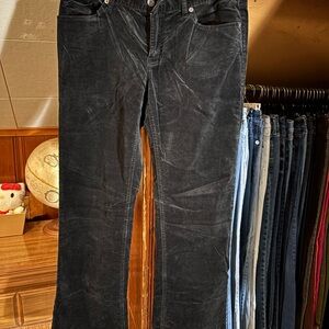 Women's Black Vintage Velour Pants